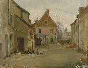 Pierre Edouard Frere Village street oil on canvas